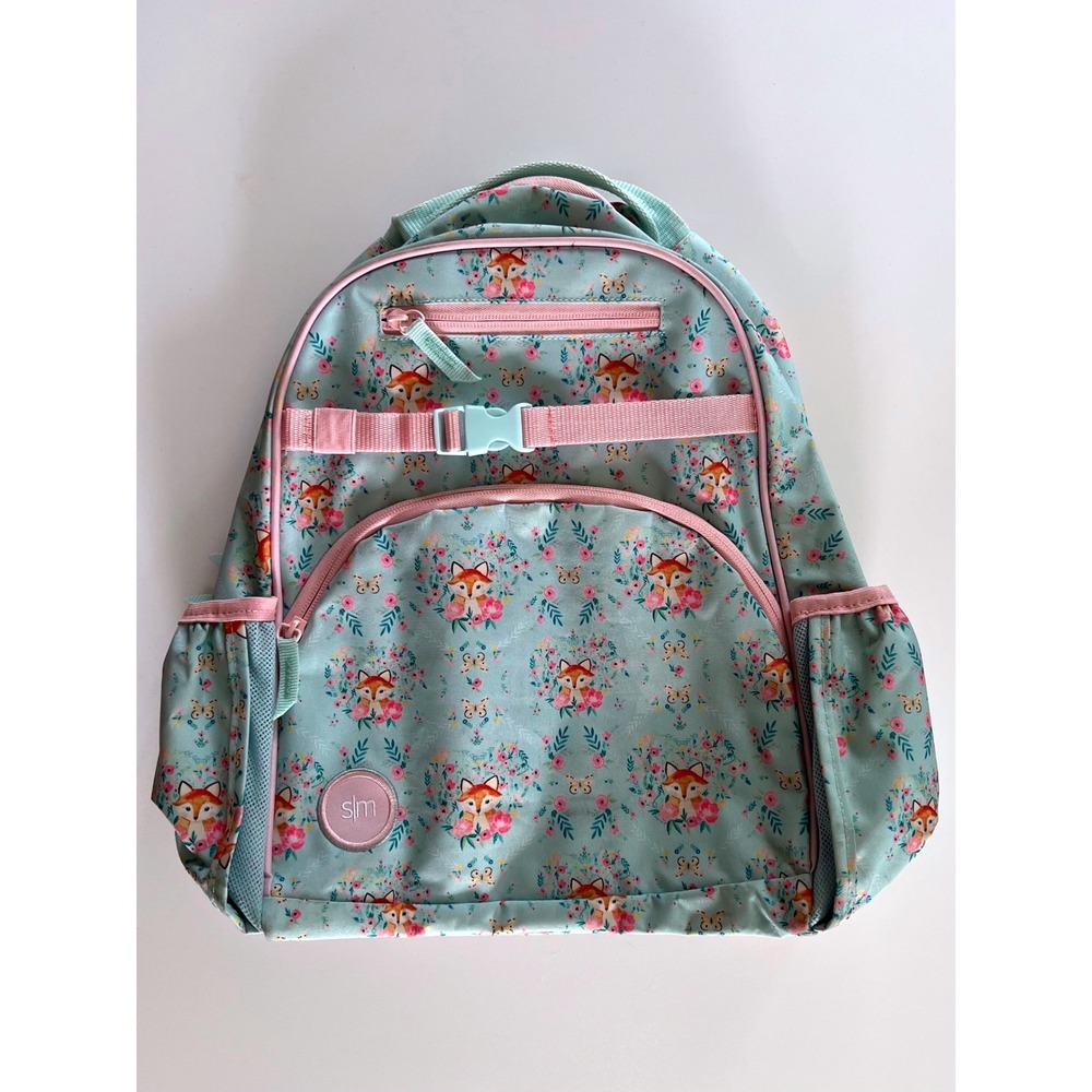 Simple Modern Fletcher Kids Medium Backpack Fox Flower School Bag 15" Tall